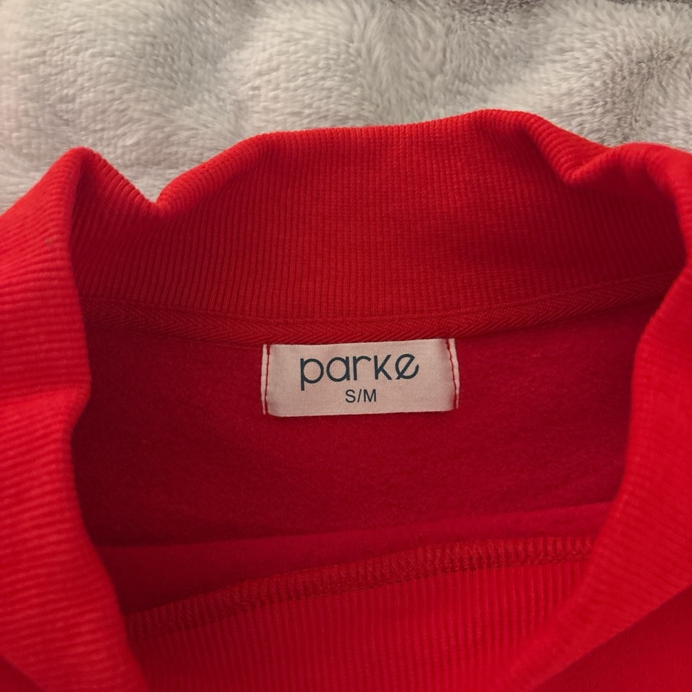 Parke mock neck Red Sweatshirt from Valentine’s Day launch S/M - Picture 3 of 5